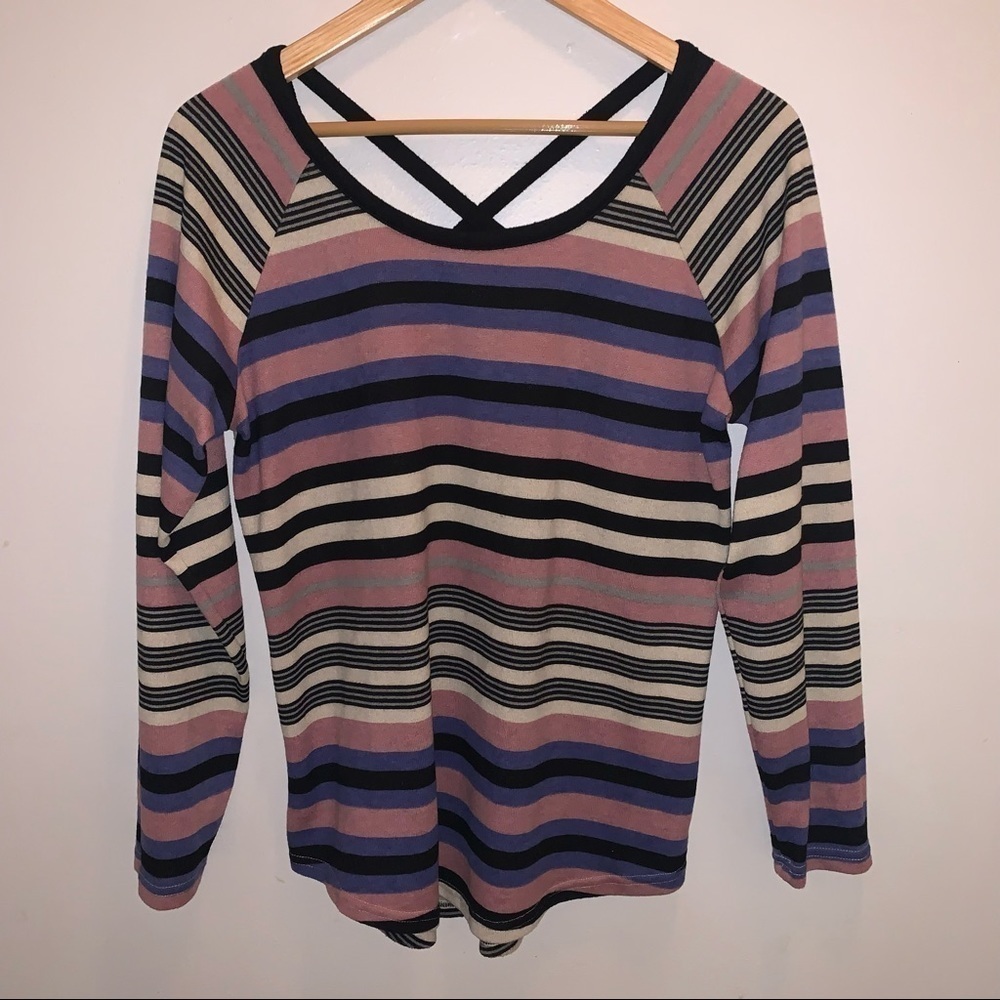 Absolutely Famous Striped Sweater Size Large